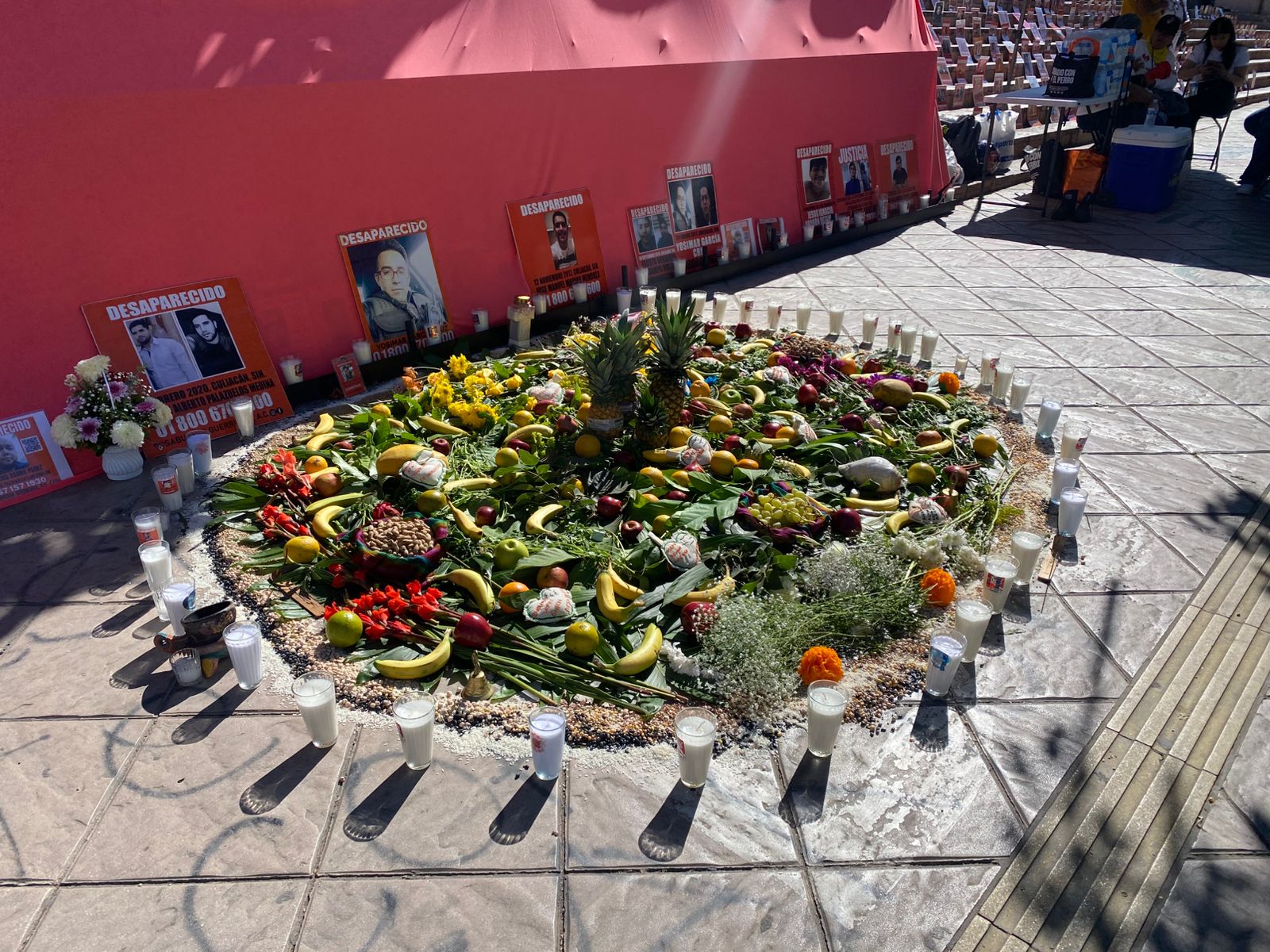 memorial en honor a desaparecidos en Culiacan
