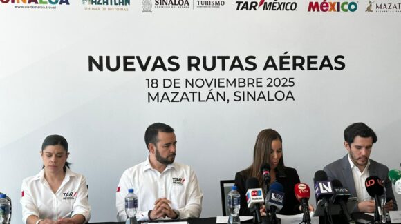 De fiesta el turismo en Mazatlán, Sinaloa TAR, Sectur y OMA anuncian cinco nuevas rutas aéreas para la temporada invernal