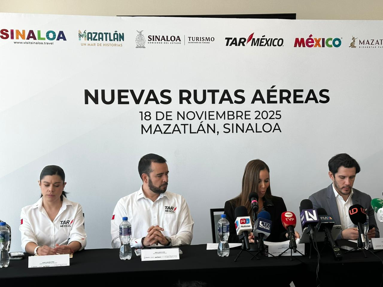De fiesta el turismo en Mazatlán, Sinaloa TAR, Sectur y OMA anuncian cinco nuevas rutas aéreas para la temporada invernal