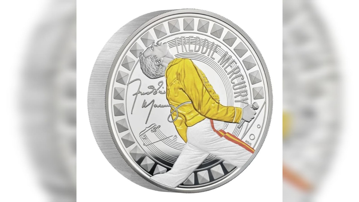 Moneda conmemorativa de Freddy Mercury