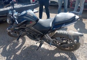 Moto con reporte de robo en Mazatlán