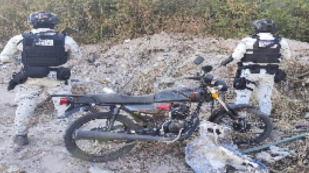 motocicleta con reporte de robo en Culiacán recuperada por la Guardia Nacional