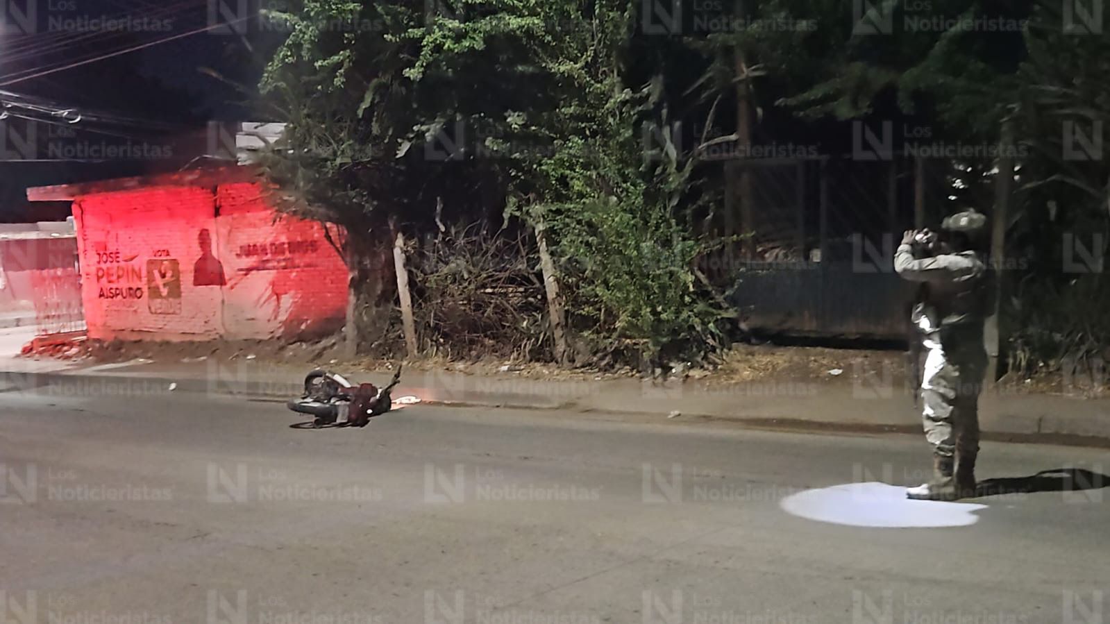 Motociclista atacado a balazos en la Toledo de Corro, Culiacán, Sin.
