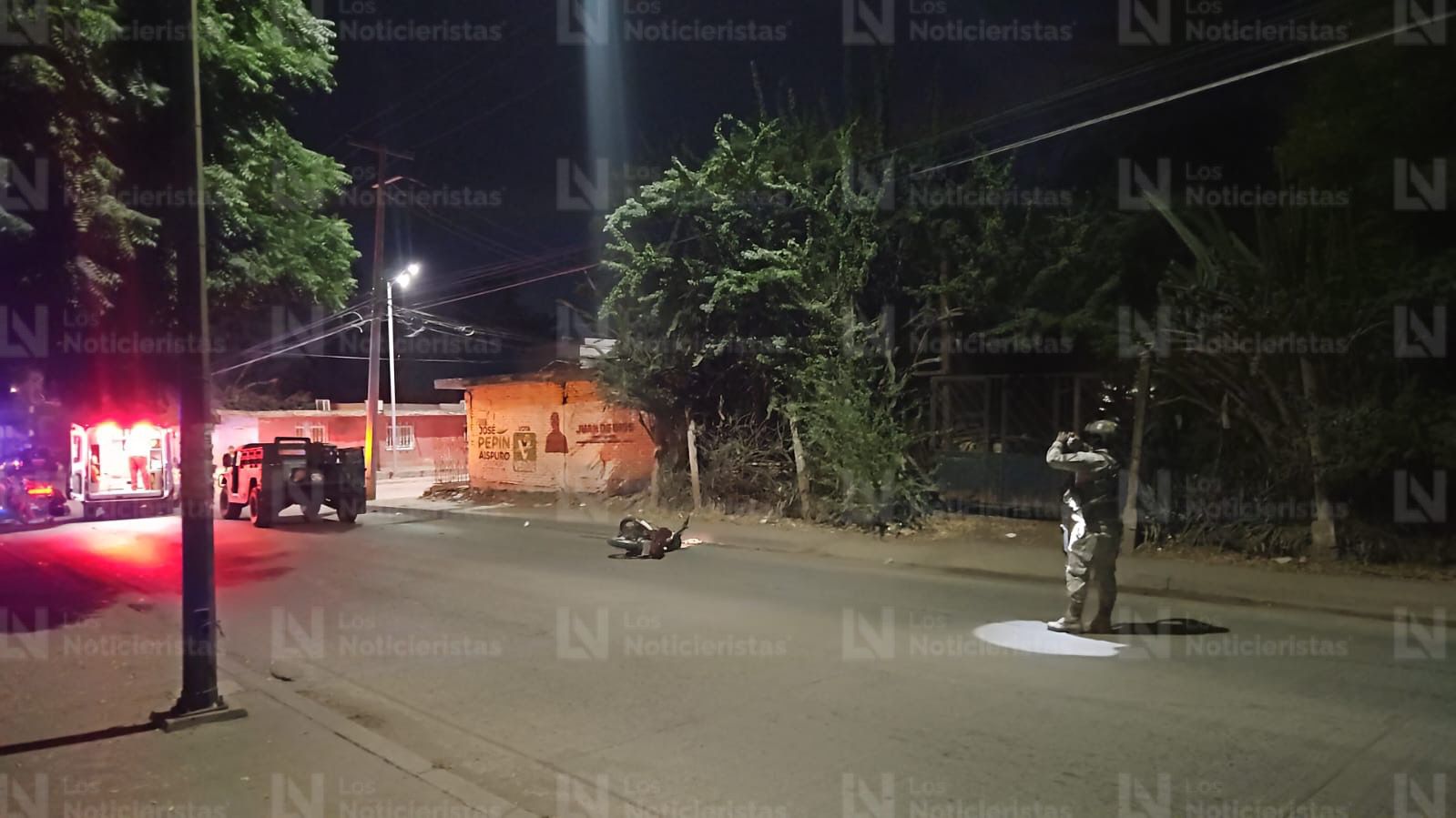 Motociclista atacado a balazos en la Toledo de Corro, Culiacán, Sin.