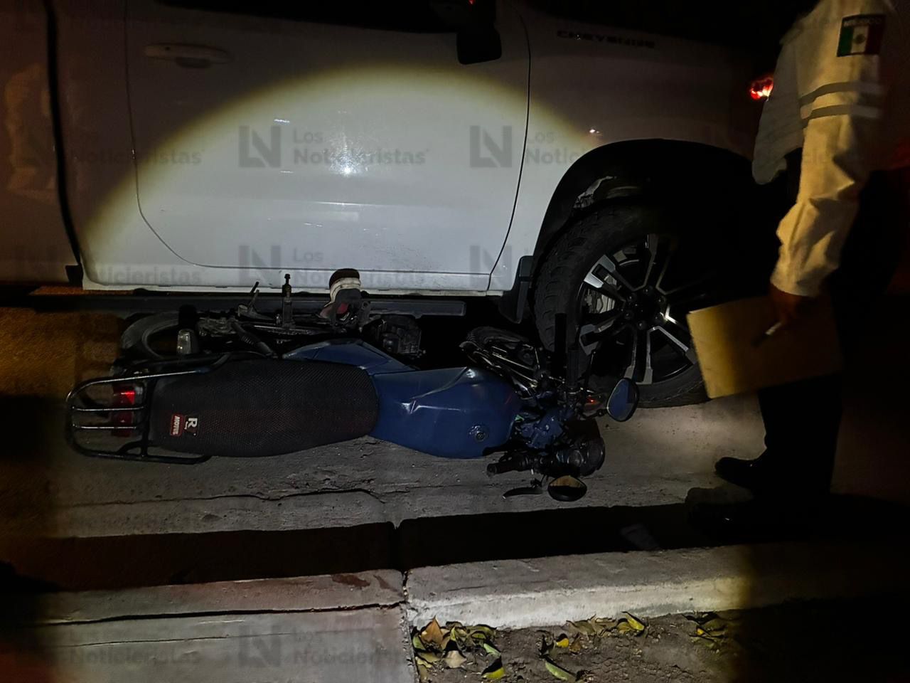 Motociclista es arrollado por camioneta en Los Mochis, Sinaloa