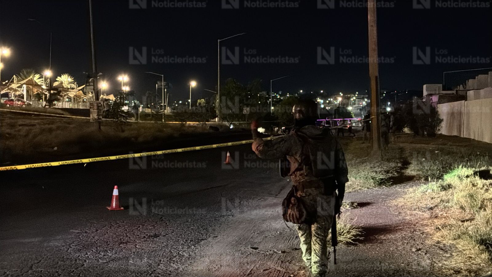 Ejército resguarda la zona donde murió el motociclista