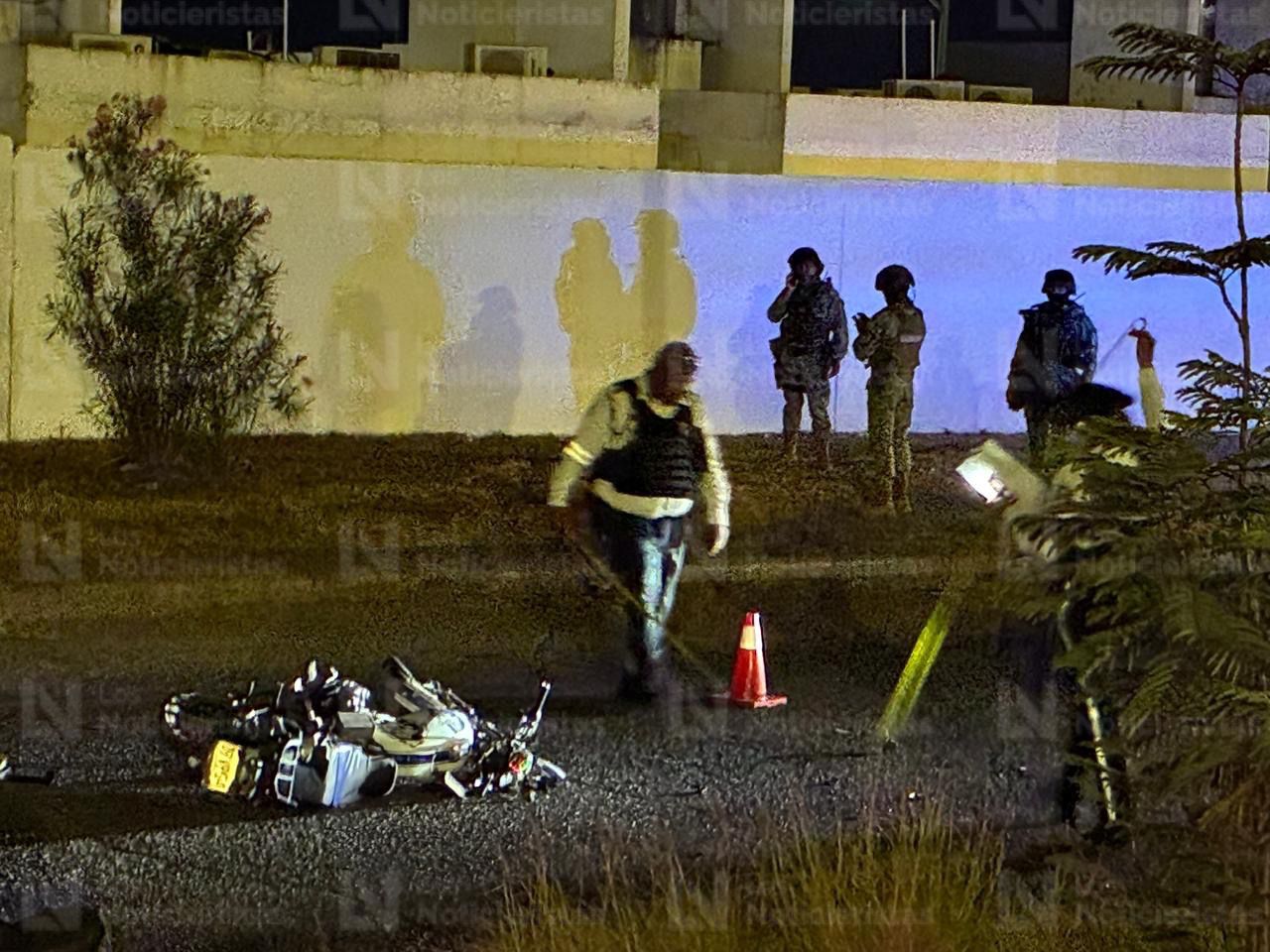 Delimitan perímetro donde ocurrió el accidente