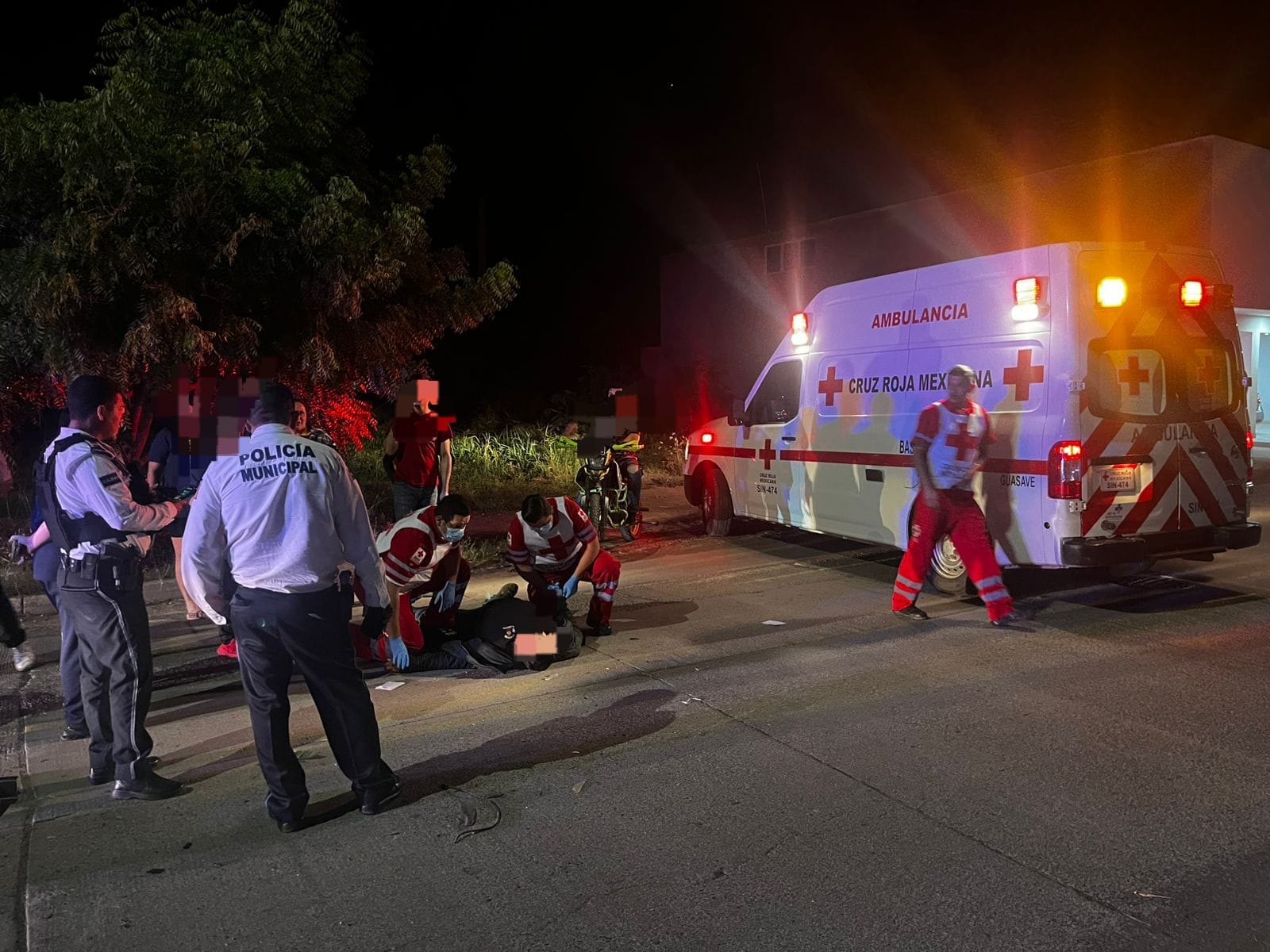 motociclista resulta lesionado en guasave