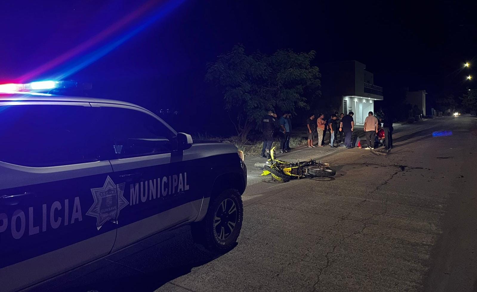 motociclista resulta lesionado en guasave