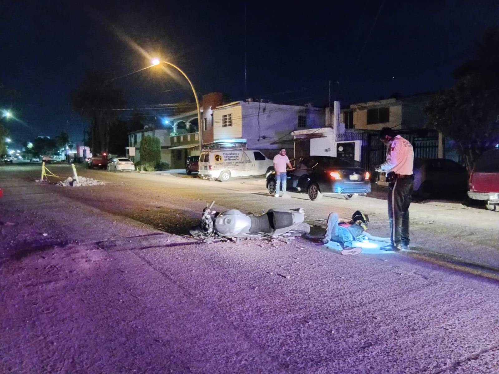 motociclista se accidenta en los mochis