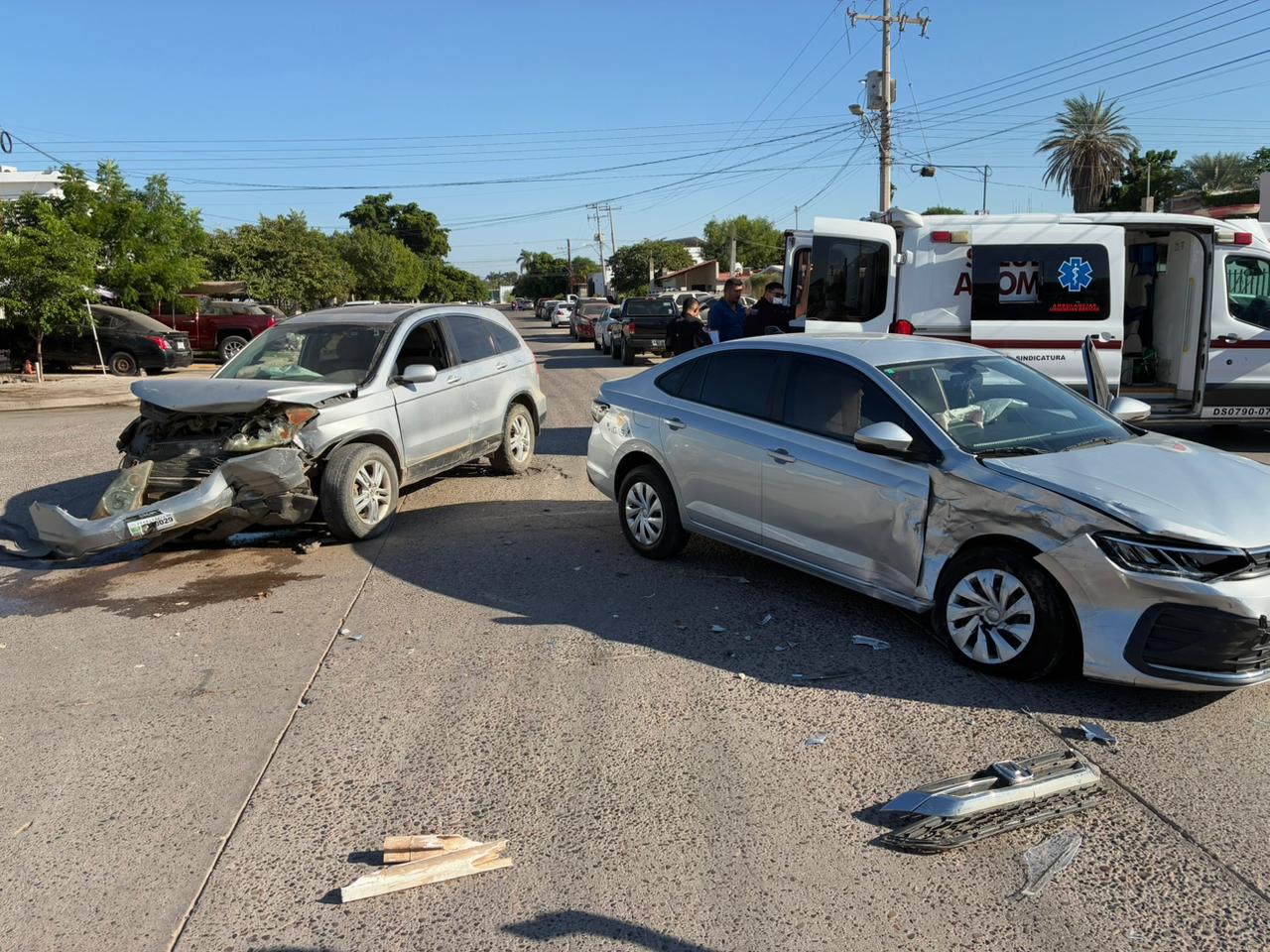 Accidente sector Jiquilpan en Los Mochis