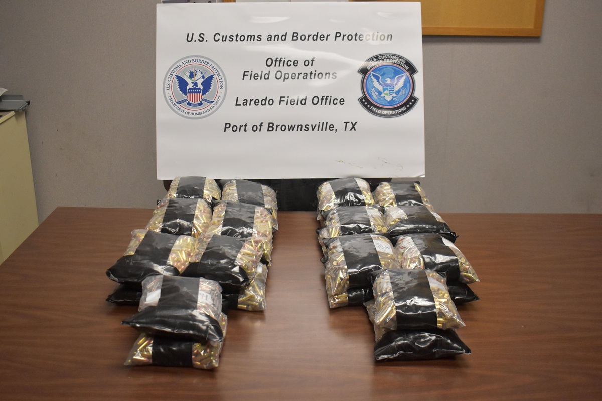 Municiones decomisadas a mexicano en la frontera por la CBP