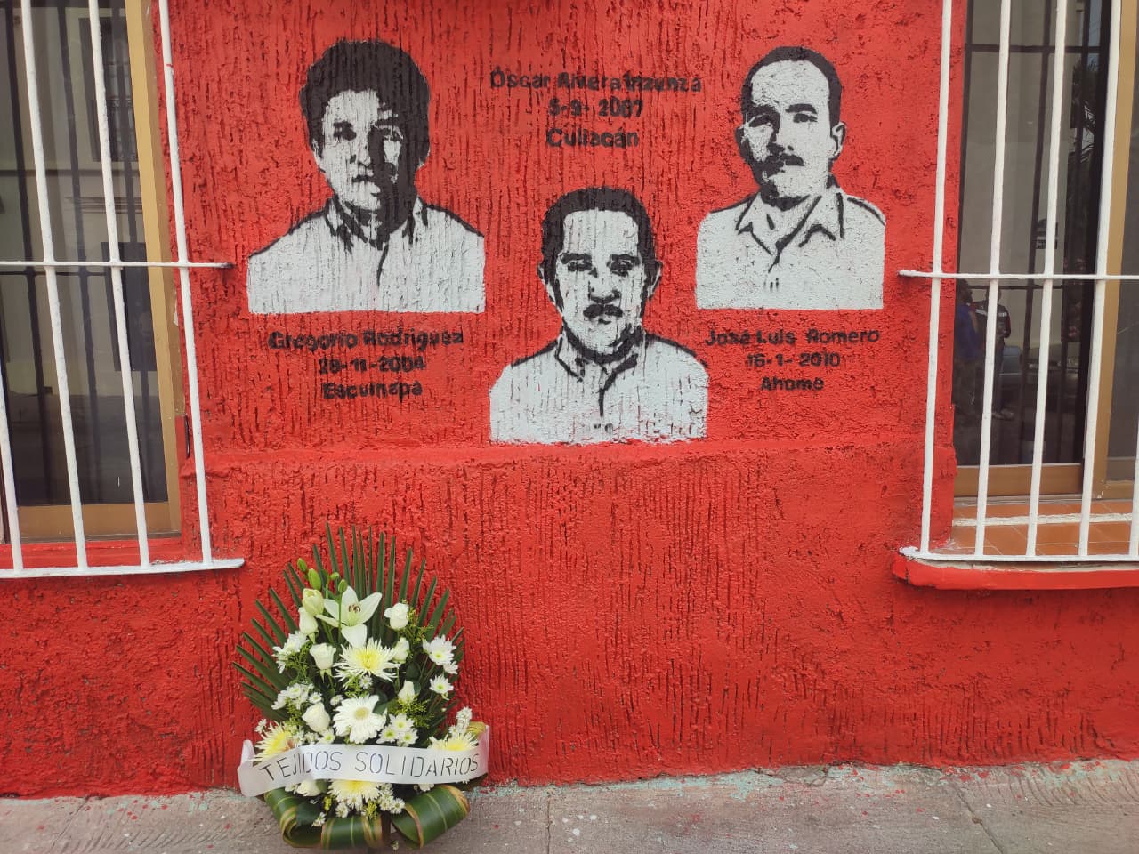 Inauguran Mural de la Justicia con rostros de periodistas asesinados en Sinaloa