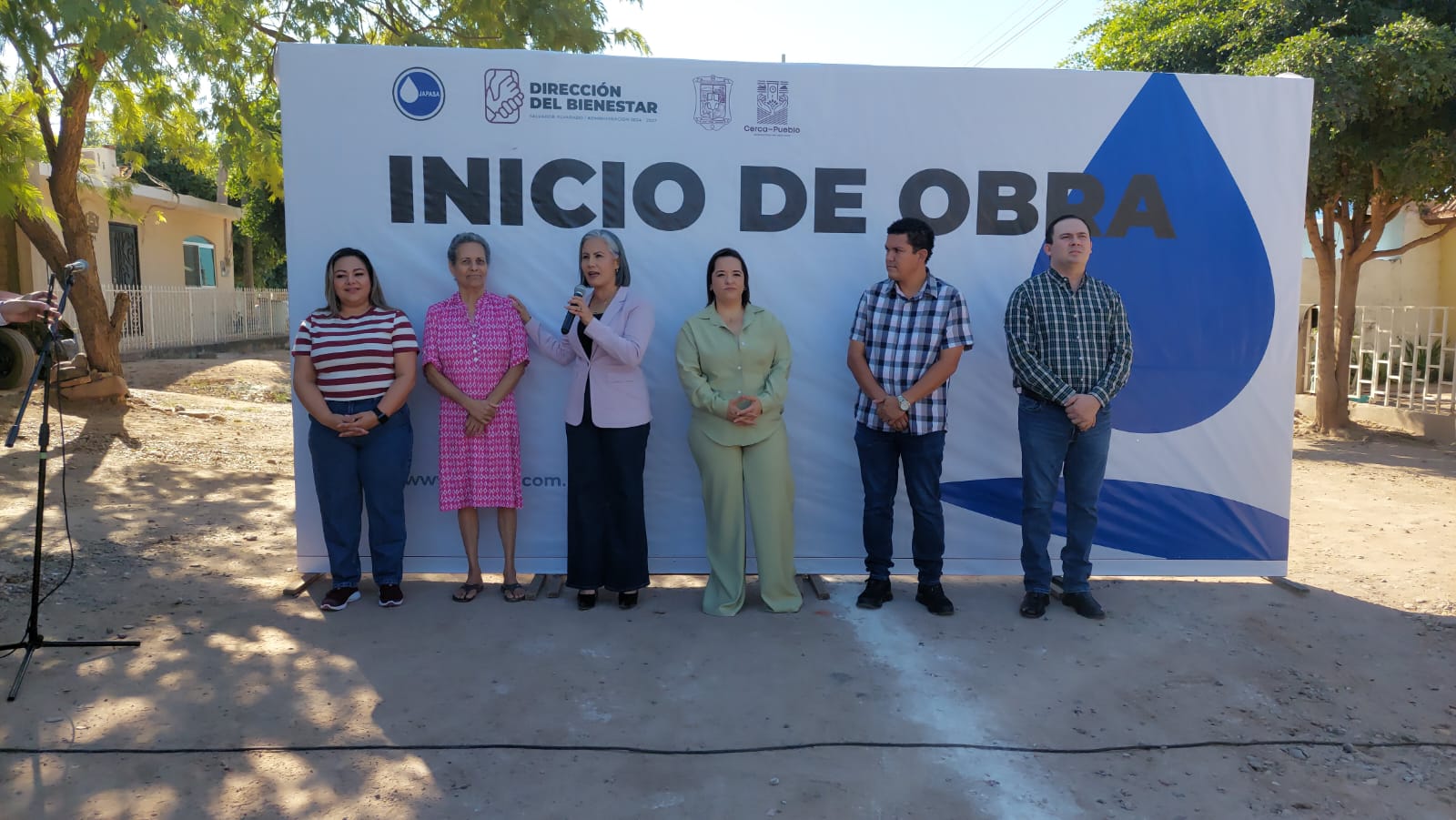 obra de rehabilitacion de red de alcantarillado sanitario, en guamuchil inicio