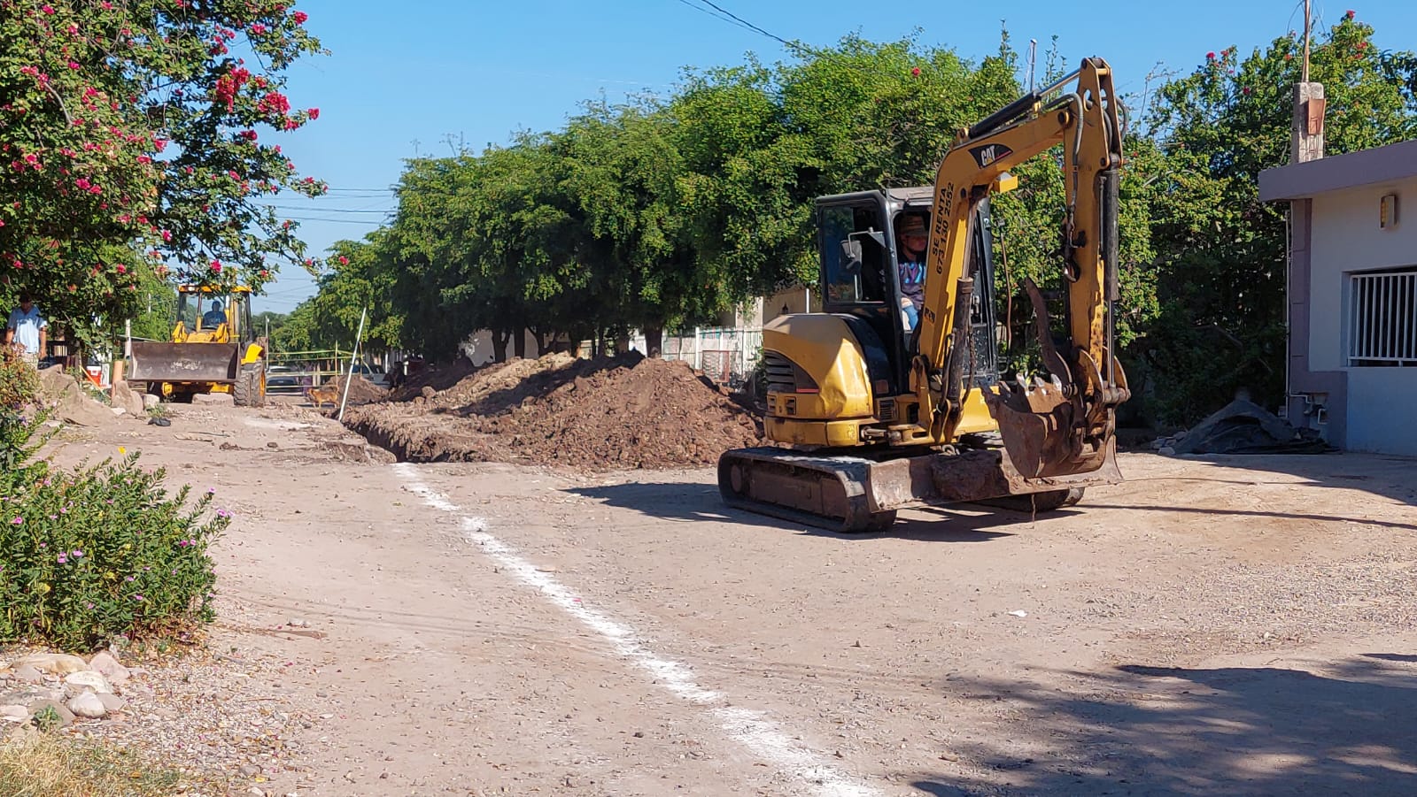 obra de rehabilitacion de red de alcantarillado sanitario, en guamuchil sin