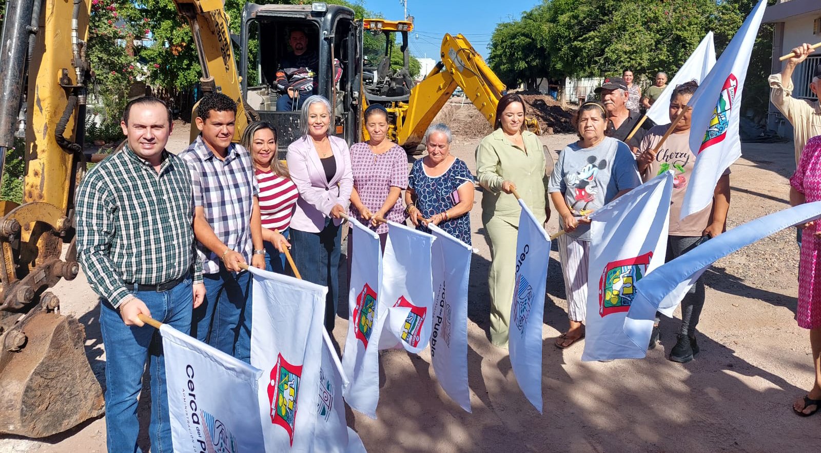 obra de rehabilitacion de red de alcantarillado sanitario, en guamuchil