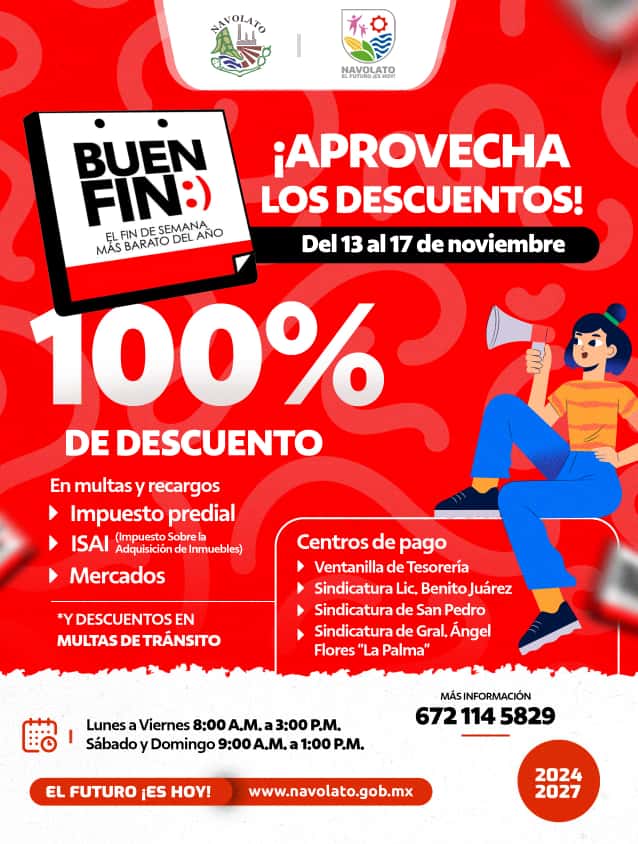 ofrecen descuentos en navolato