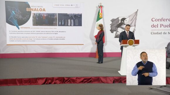 En Sinaloa hemos mantenido la presencia del gabinete de seguridad y trabajamos con autoridades locales: Harfuch