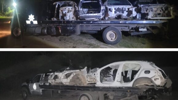 Así fue el operativo donde hallaron los 39 vehículos robados en ‘deshuesadero’ de Navolatillo en Eldorado, Sinaloa