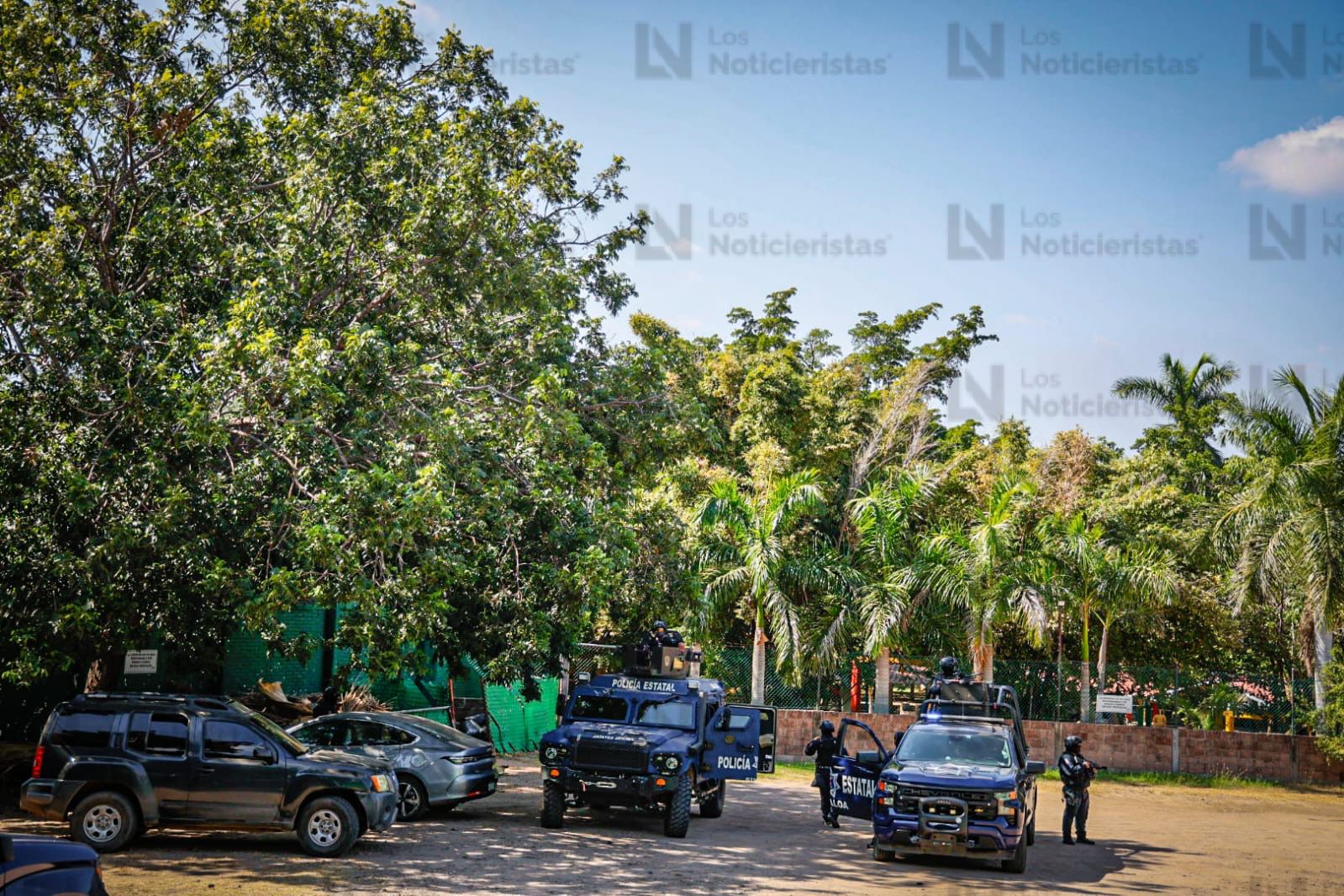 Operativo de la Policía Estatal en el campestre Villa Universidad en Culiacán