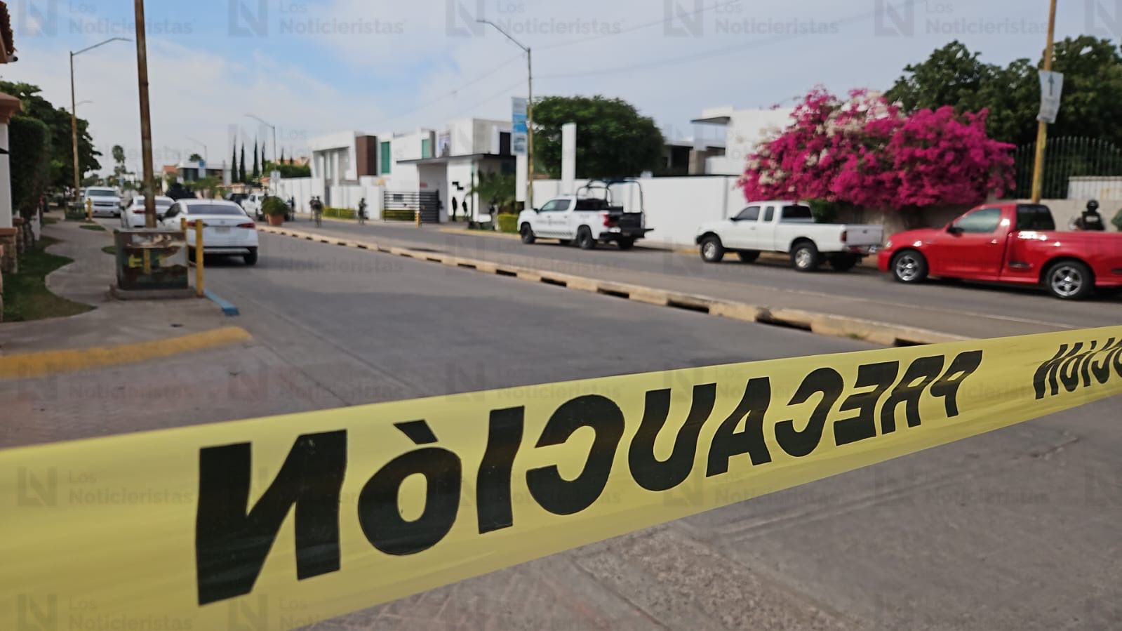 Operativo sobre el bulevar Toscana en las inmediaciones de Stanza Toscana y Valle Alto, Culiacán.
