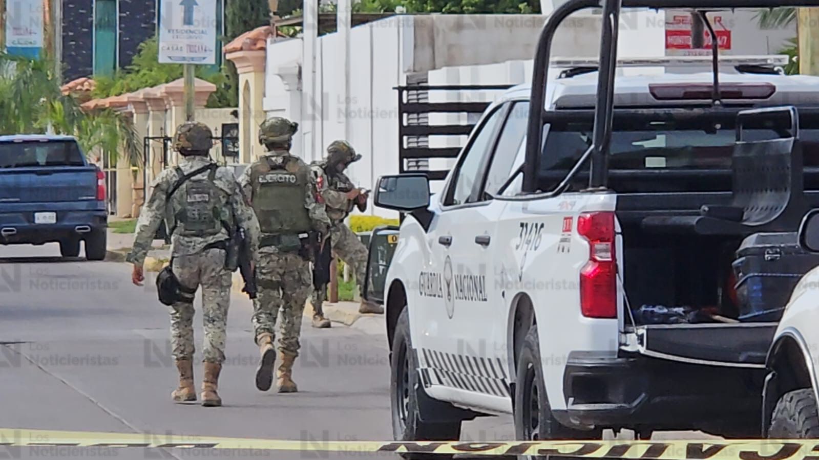 Operativo sobre el bulevar Toscana en las inmediaciones de Stanza Toscana y Valle Alto, Culiacán.