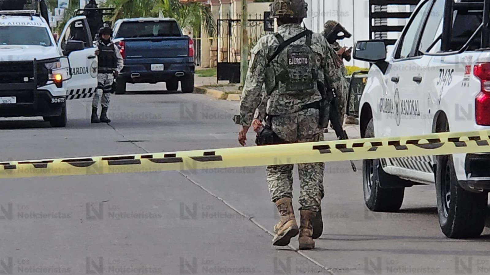 Operativo sobre el bulevar Toscana en las inmediaciones de Stanza Toscana y Valle Alto, Culiacán.