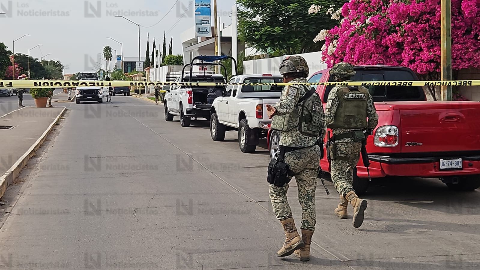Operativo sobre el bulevar Toscana en las inmediaciones de Stanza Toscana y Valle Alto, Culiacán.