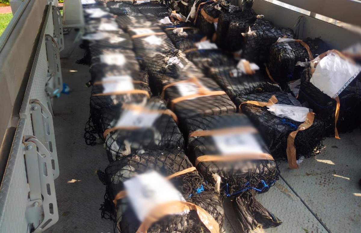 Paquetes de cocaína hallada en las costas de Michoacán