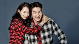 Shin Min-Ah y el actor Kim Woo-Bin