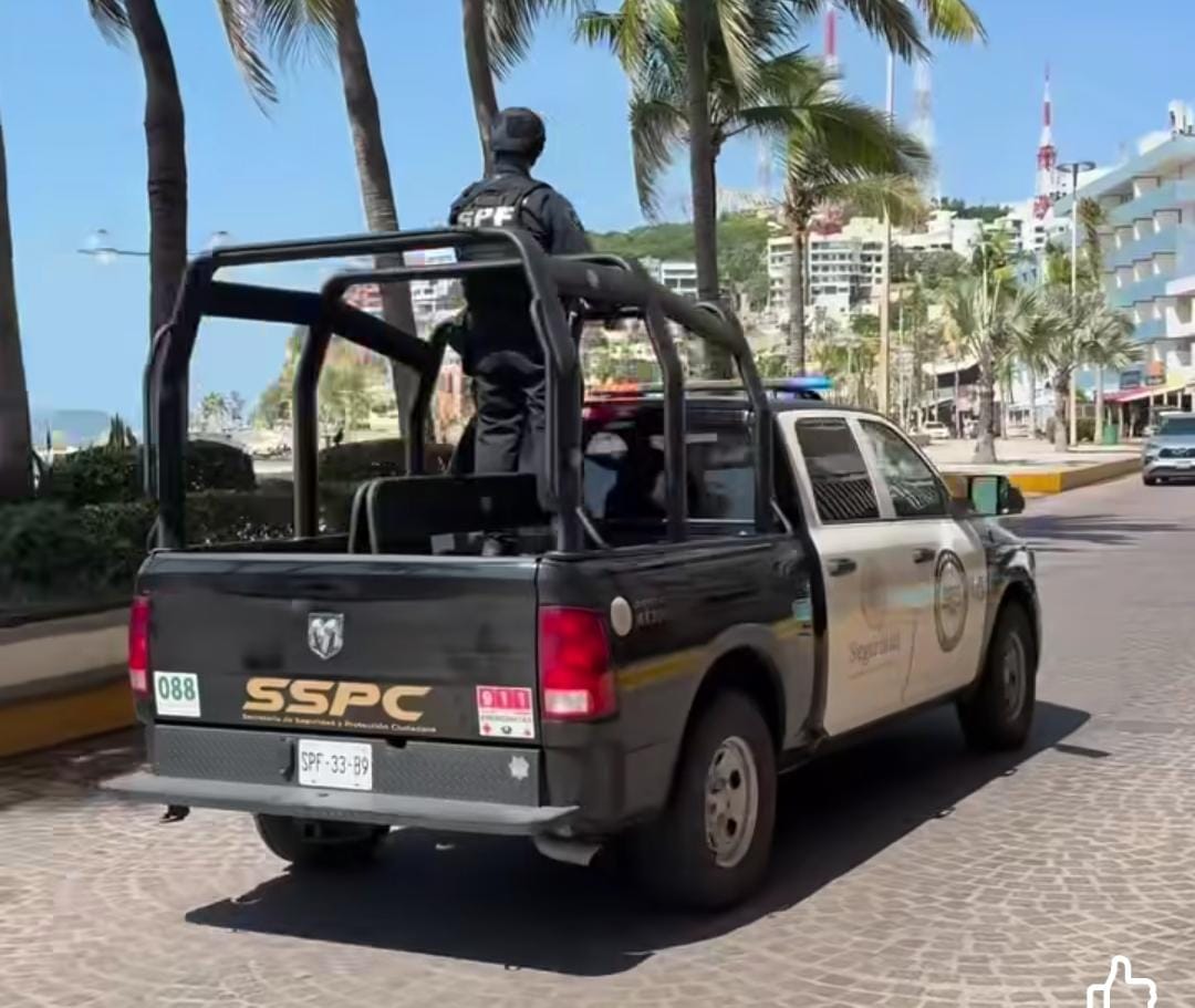 Patrulla SSPC en Mazatlán