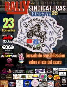 Rally en moto por las sindicaturas de Guasave