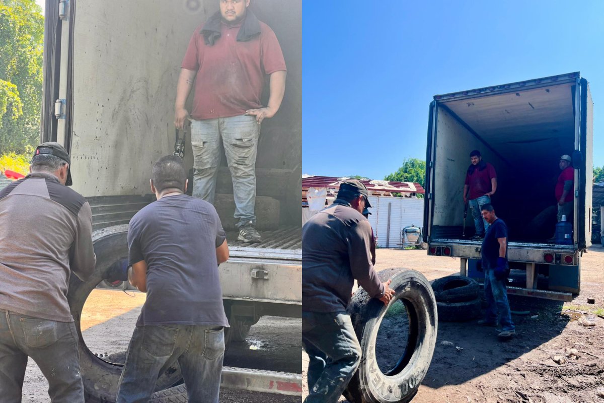 Reciclaje de llantas en Escuinapa