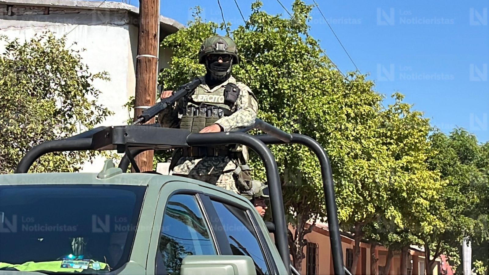 Militares recorren la sinidicatura de Bamoa, Guasave