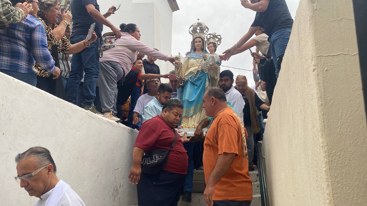 Recorrido de la Virgen del Rosario en Guasave, Sinaloa