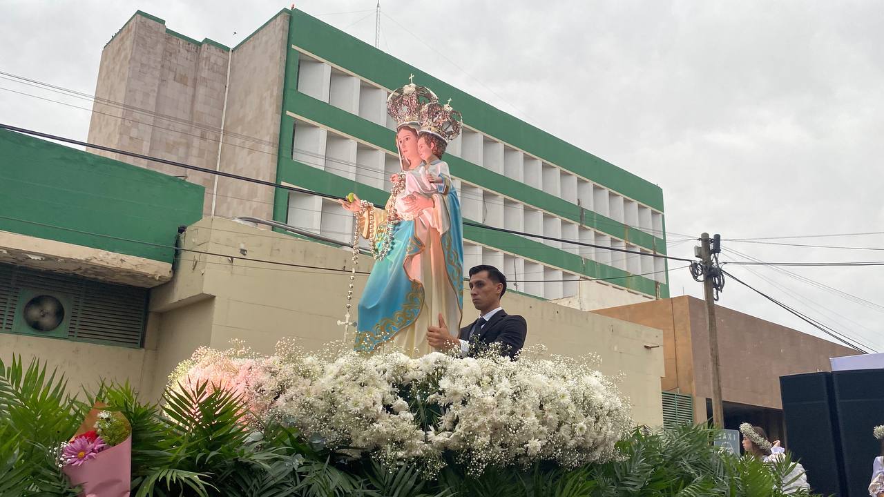 Recorrido de la Virgen del Rosario en Guasave, Sinaloa