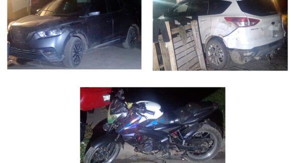 Aseguran cuatro vehículos con reportes de investigación en Mazatlán, Sinaloa