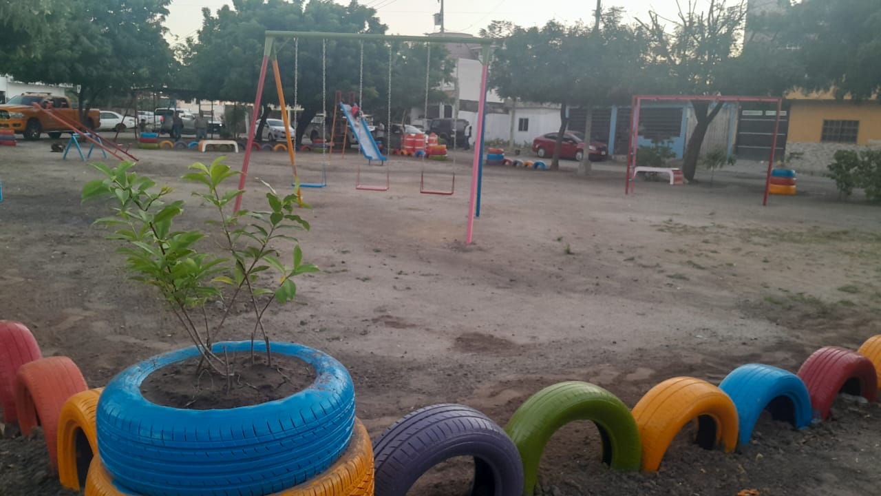 Rehabilitación de parque en la Jaripillo de Mazatlán, Sinaloa