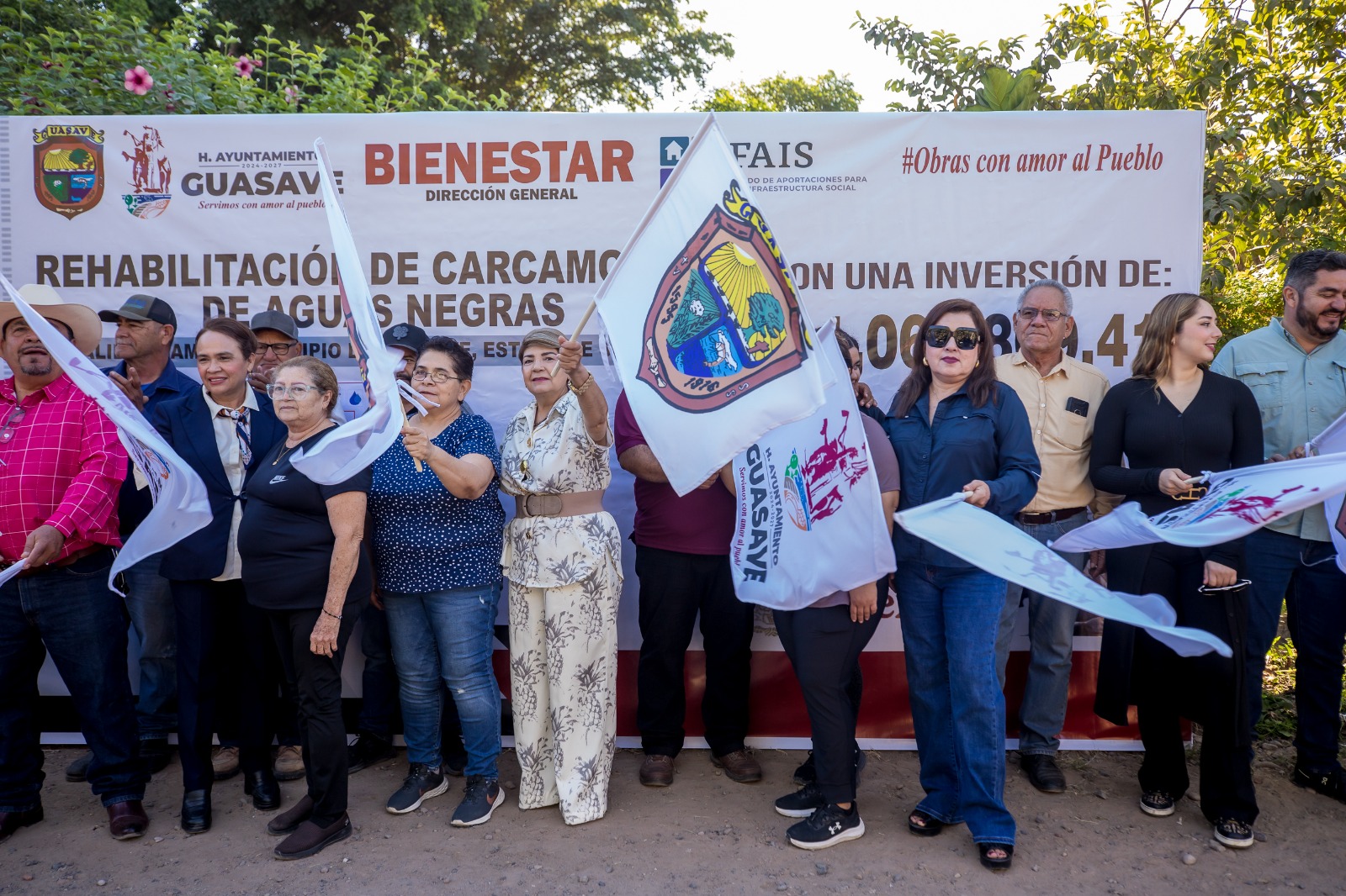 Arranca rehabilitación del cárcamo de drenaje en Bamoa, Guasave