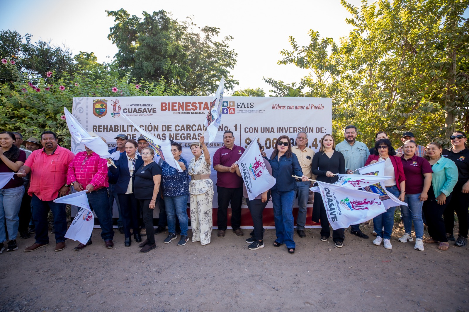 Arranca rehabilitación del cárcamo de drenaje en Bamoa, Guasave