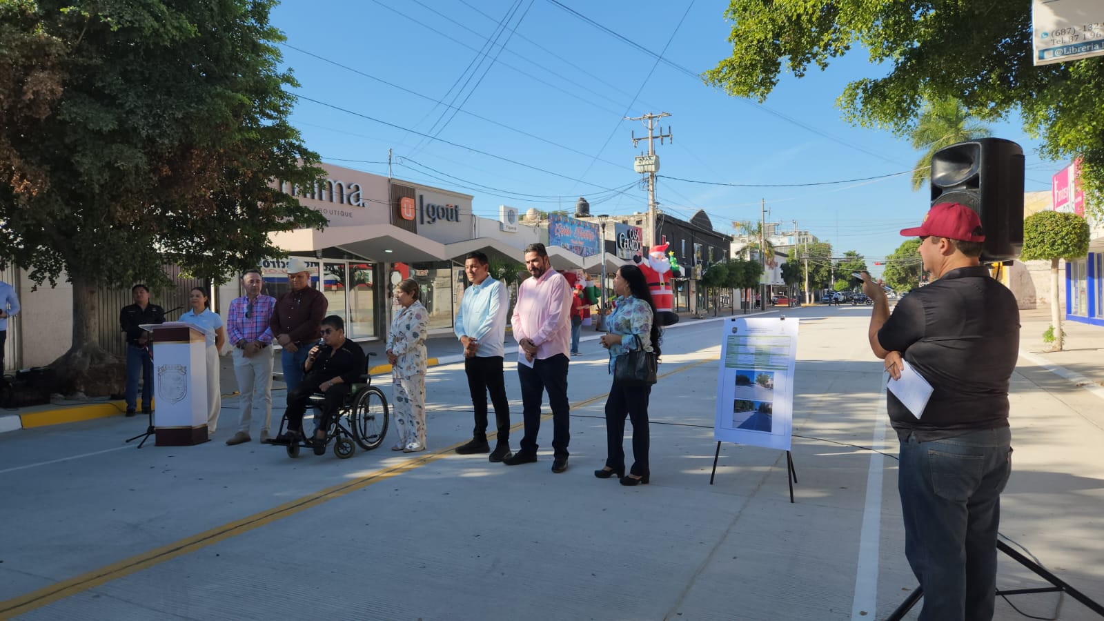 Alcaldesa entrega la rehabilitación de la calle Cuauhtémoc en Guasave