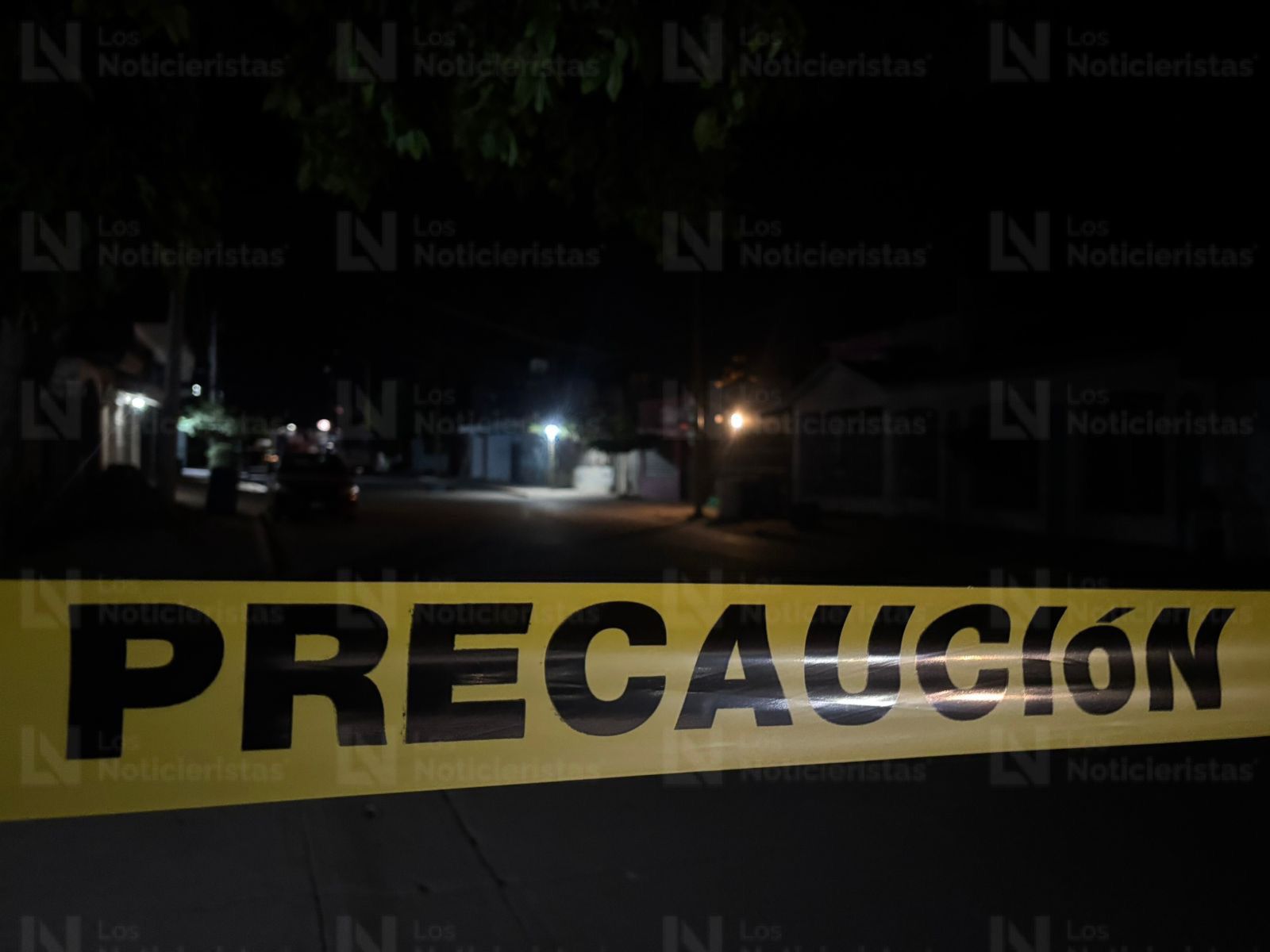 Cinta amarilla en Villa Juárez, Navolato
