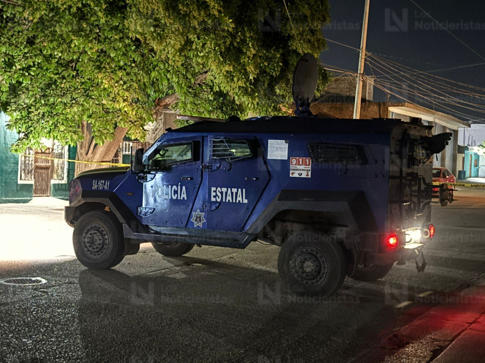 Vehículo Tiger de la Policía Estatal de Sinaloa en Villa Juárez, Navolato