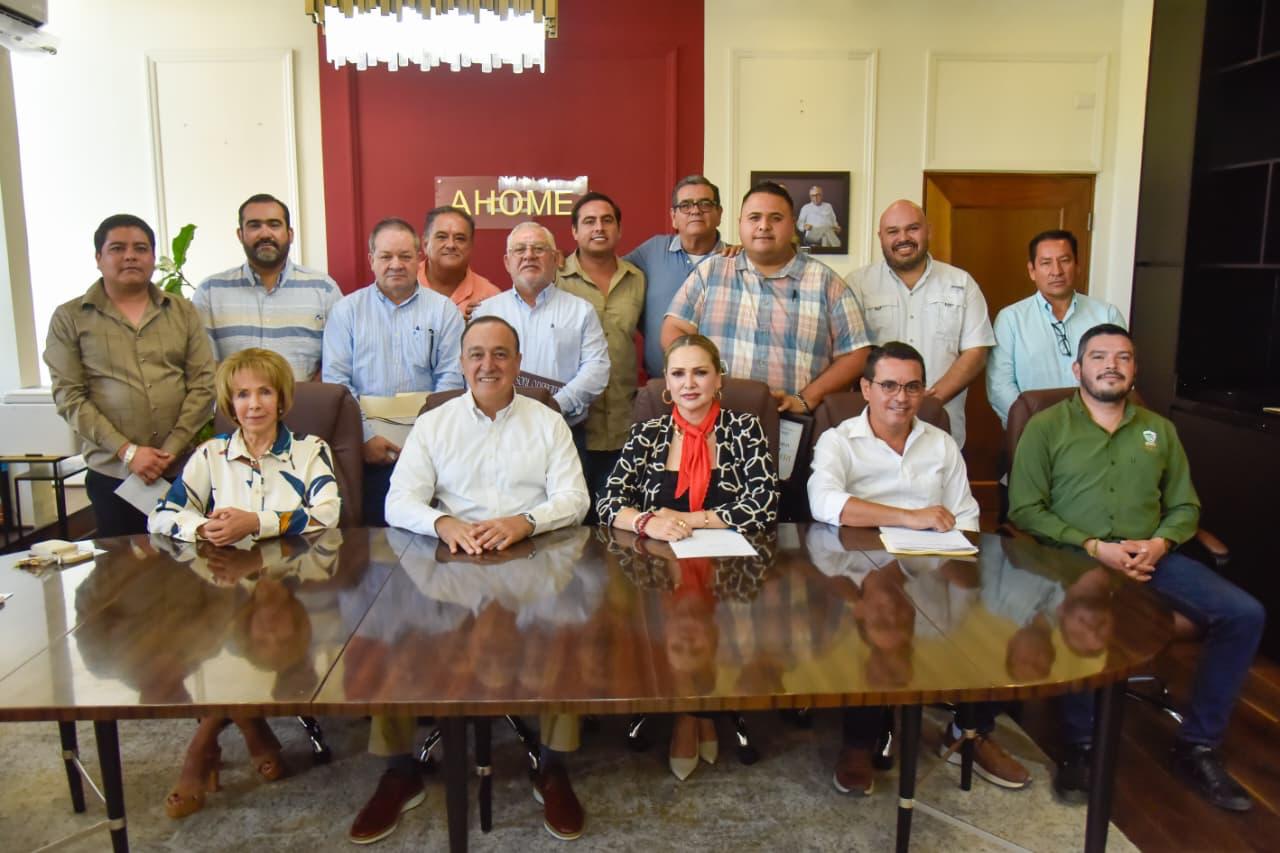 Reunión de síndicos con el alcalde de Ahome
