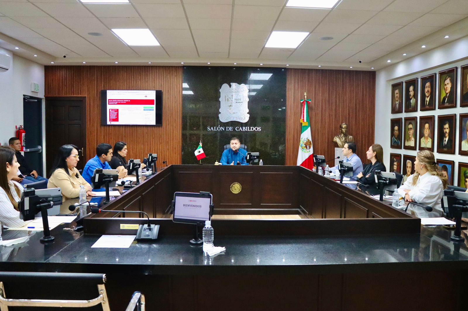 Salón de cabildos en Badiraguato
