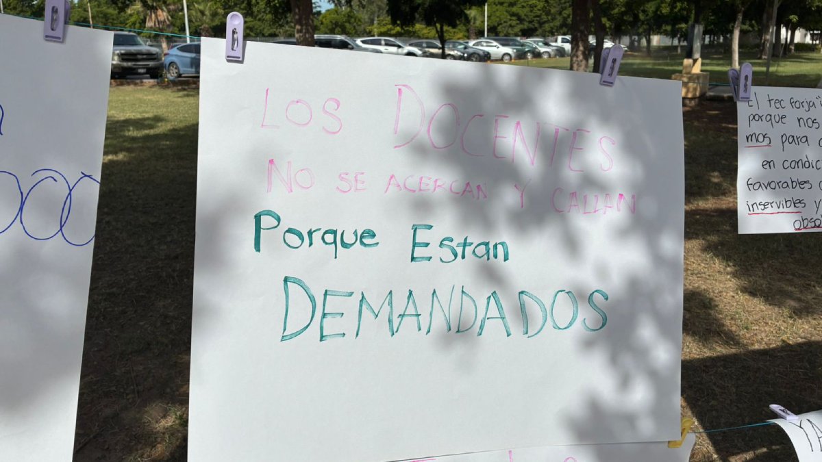 se manifiestan estudiantes del tec de los mochis demandan