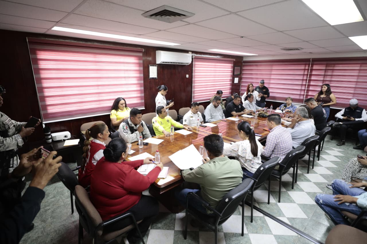 reunión del operativo del Desfile de la Revolución Mexicana en Guasave