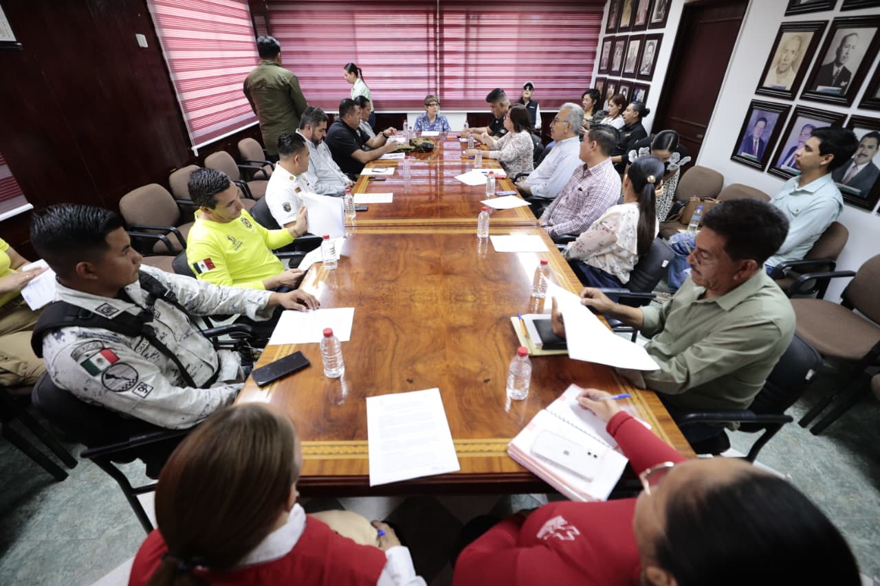 reunión del operativo del Desfile de la Revolución Mexicana en Guasave