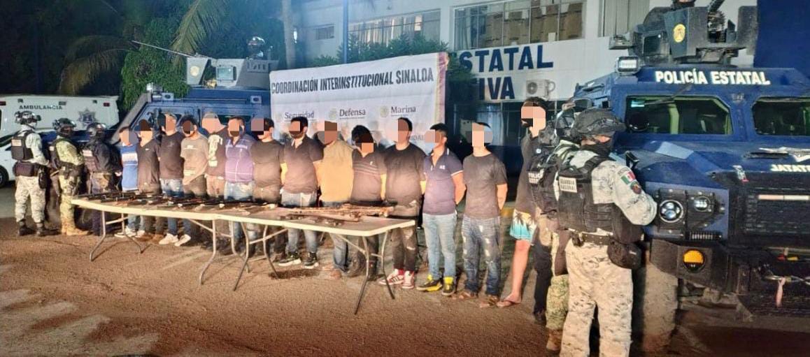 Sicarios detenidos en Navolato, Sinaloa