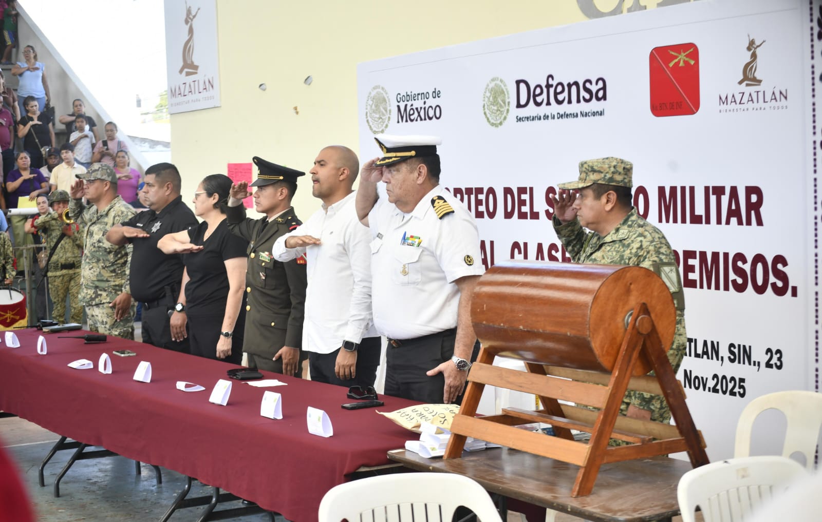 Sorteo del Servicio Nacional Militar en Mazatlán, Sinaloa